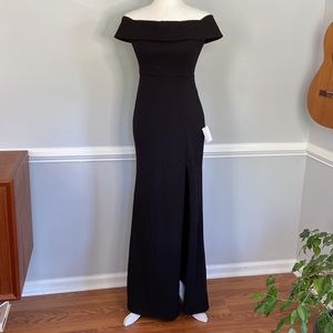 NWT Lulu's Off the Shoulder Mermaid Gown with Slit